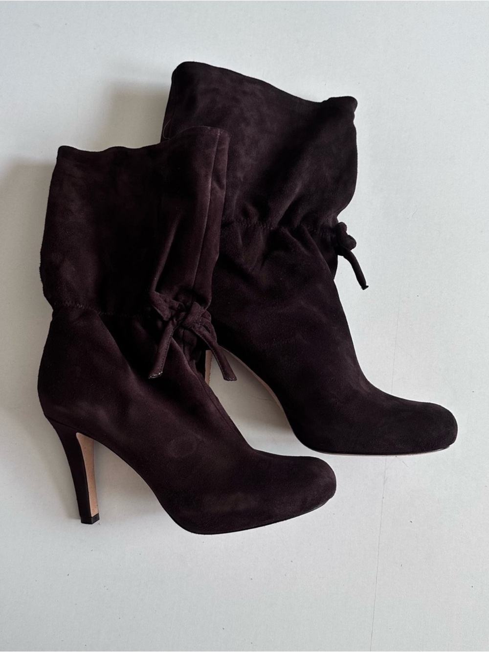 Kate spade Sloushy Chocolate Suede Boots Size 7B